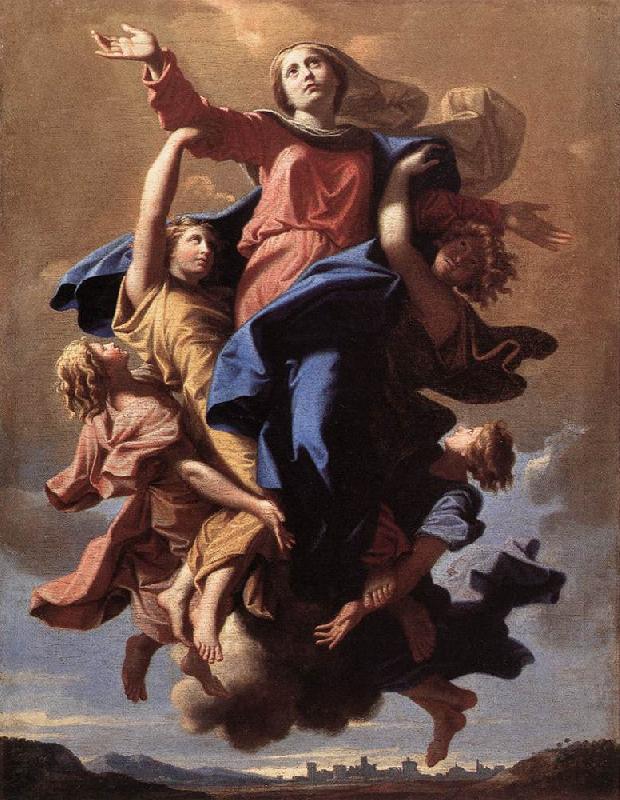 Nicolas Poussin The Assumption of the Virgin oil painting image